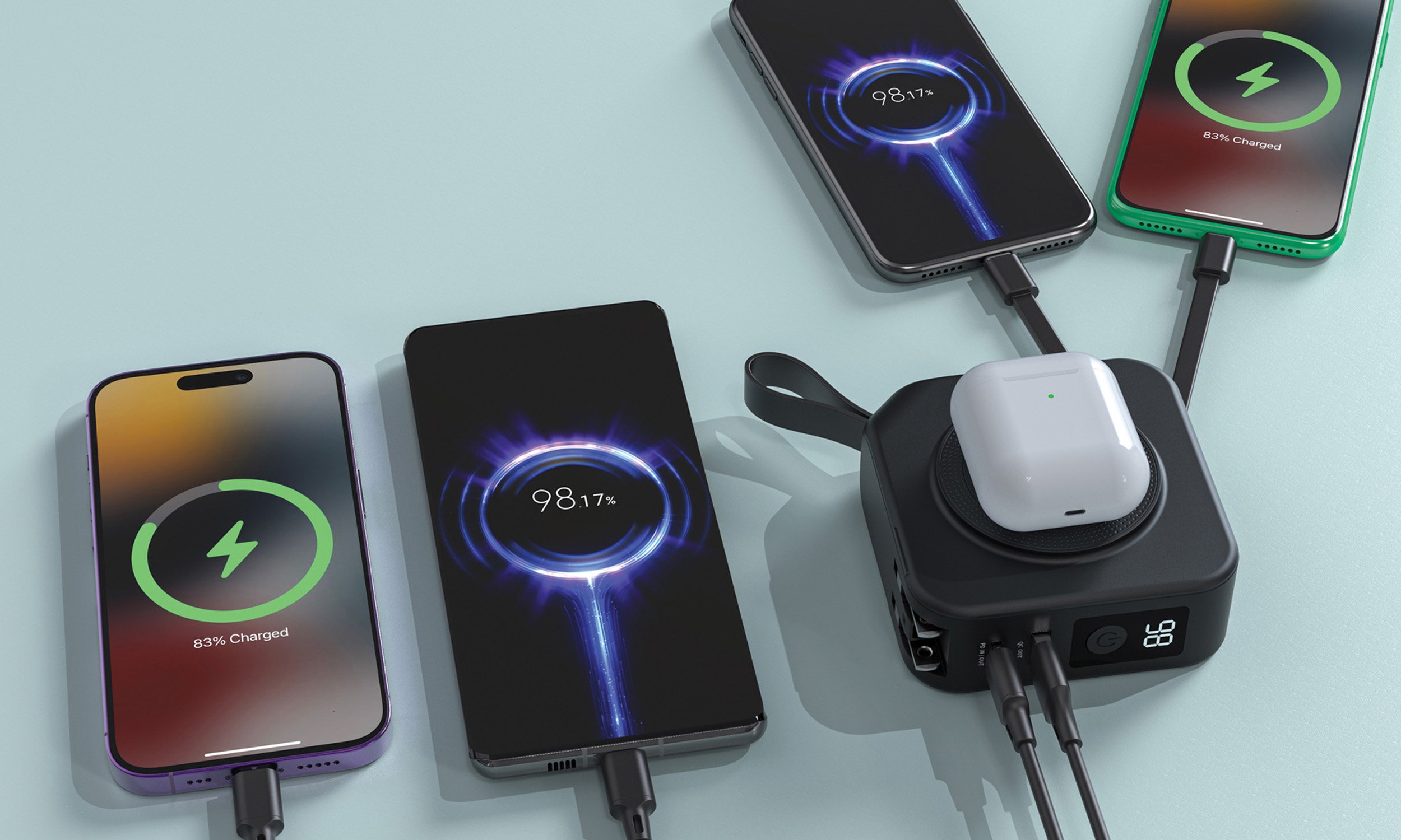 Urban Vitamin Saratoga 5-in-1 universele lader